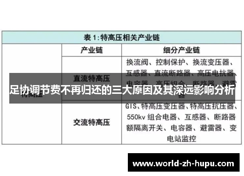 足协调节费不再归还的三大原因及其深远影响分析
